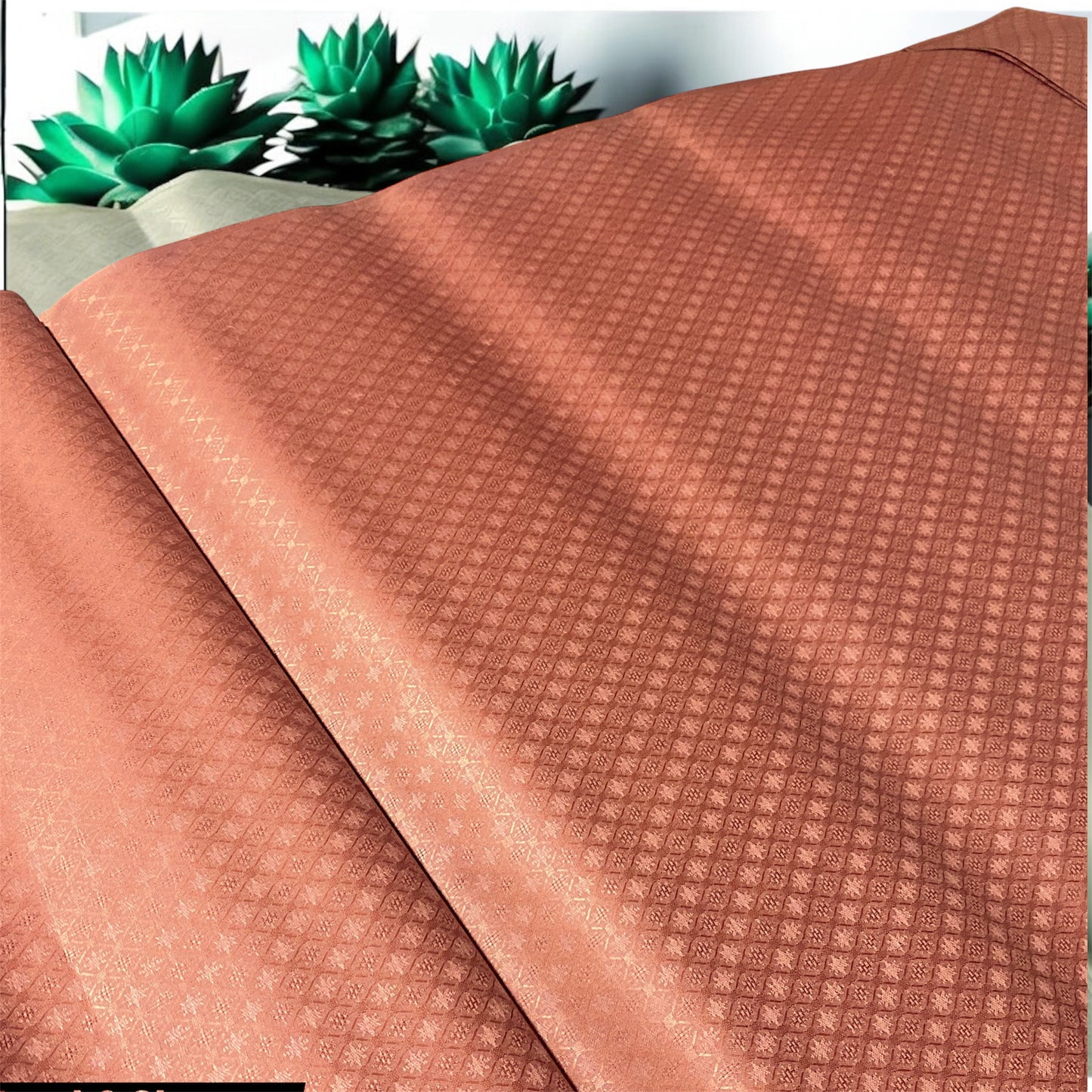 2 PC cotton KT (Sand 42) Self Design Collection for Summer Seasons