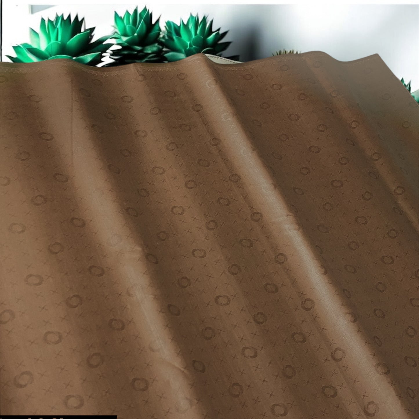 2 PC cotton KT (Chocolate 270) Self Design Collection for Summer Seasons