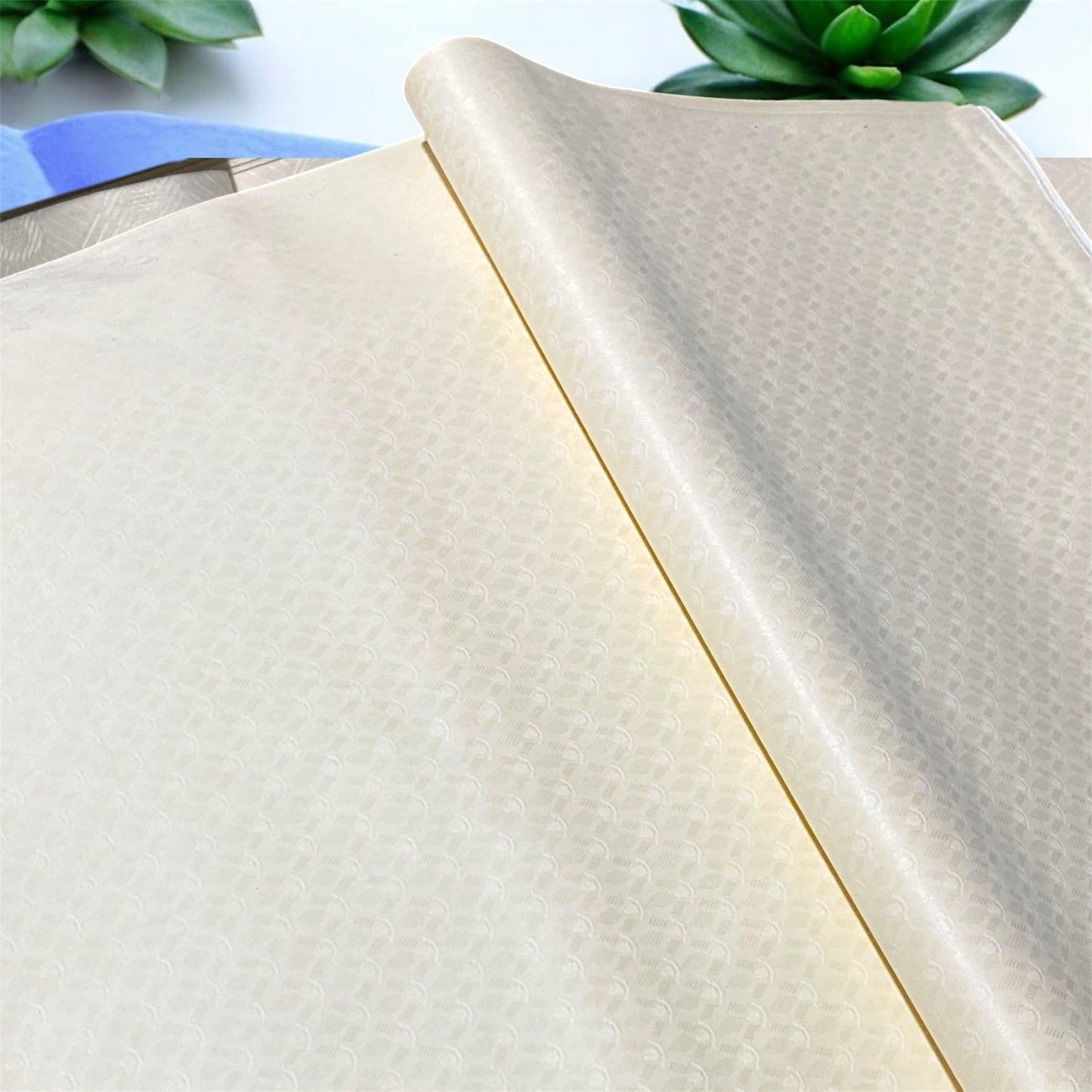2 PC cotton KT (Cream 90) Self Design Collection for Summer Seasons