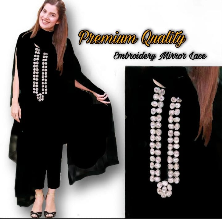 (Black) Shine velvet for winter Seasons