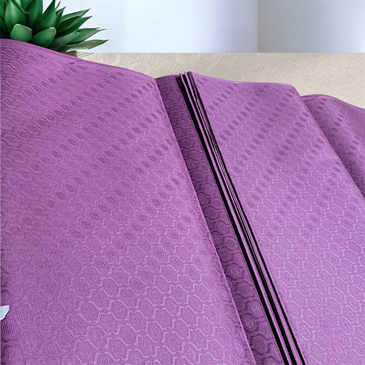 2 PC cotton KT (Purple 250) Self Design Collection for Summer Seasons