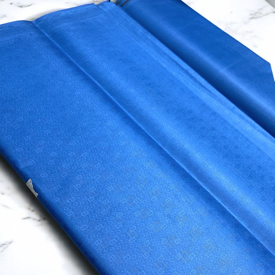 2 PC cotton KT (Royal Blue 1) Self Design Collection for Summer Seasons