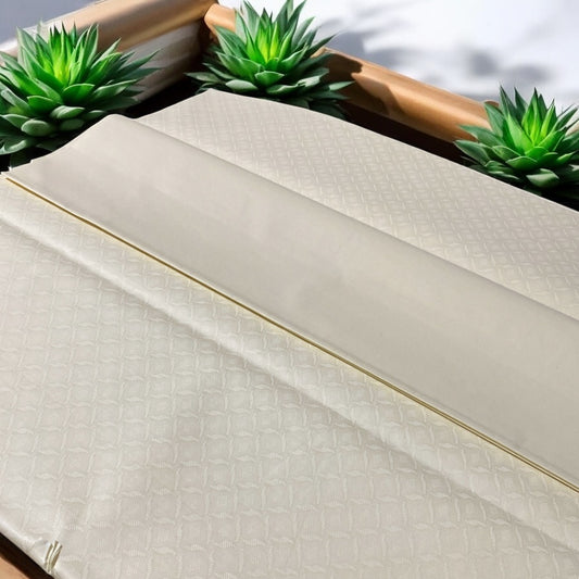 2 PC cotton KT (Cream 25) Self Design Collection for Summer Seasons