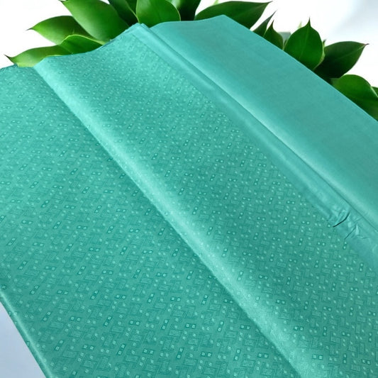 2 PC cotton KT (Sea Green 32) Self Design Collection for Summer Seasons