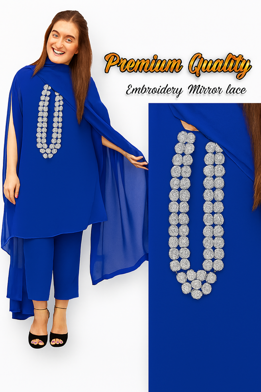 (Royal Blue) Shine velvet for winter Seasons